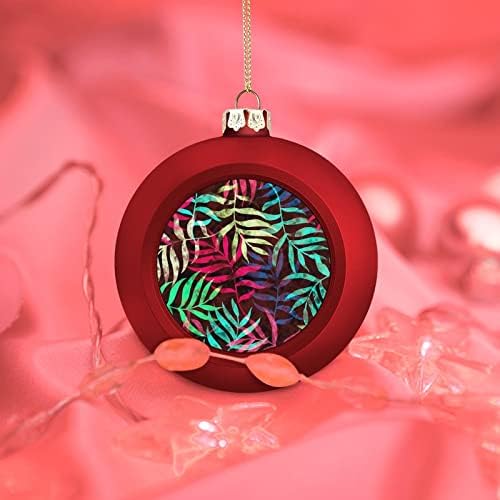 Šareni Art ostavlja Božić kugle Ornament Shatterproof za čari Božić Tree Hanging ukras