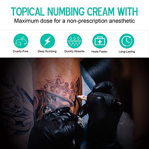 Bezbolna krema za tetovažu prije tetovaže, ometanje krema za depilacija, pirsing i ubrizgavanje, dodatna