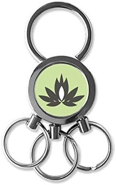 Kultura Lotus Kina uzorak od nehrđajućeg čelika metalni lanac prsten za ključeve ključeva za ključeve poklon
