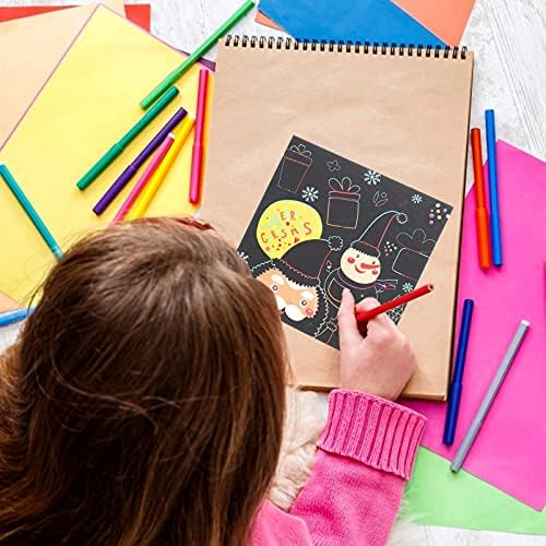 KROVE DIJESKE Igračke za djecu za djecu Papir Rainbow Scratch Božićna tema Isključivanje radova Doplate DIY slika