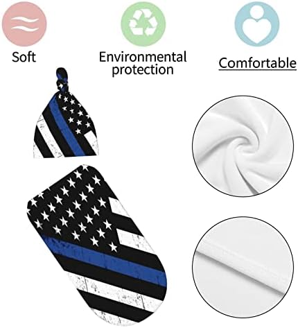 Socira Američka zastava Newborn Sweddle pokrivač i palie set zastava Police Plava linija zastava, rastezanje