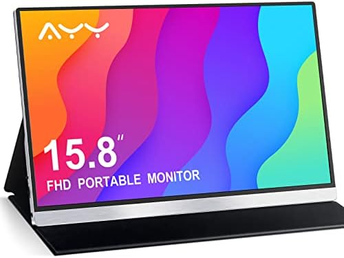 AYY prijenosni Monitor 15.8 inčni FHD 1080p Prijenosni vanjski drugi Monitor HDMI putni ekran za Laptop Desktop,