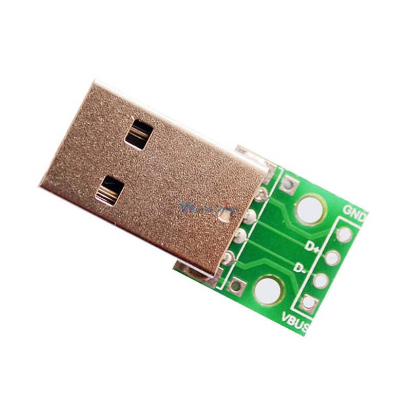 5pcs USB to DIP adapter Converter 4-pinski za 2.54 mm PCB ploču napajanje DIY komplet elektronski PCB odbor