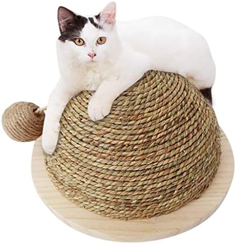 SLATIOM popularne mačke igračka drvena donja ploča slamna polukružna Brusna Lopta za kandže mačke igračka