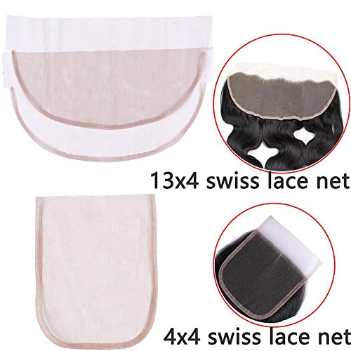 NIHE 13x4 puna tkana perika čipkasta mreža Donja Švicarska prednja čipkasta perika mreža za kosu za čipkaste