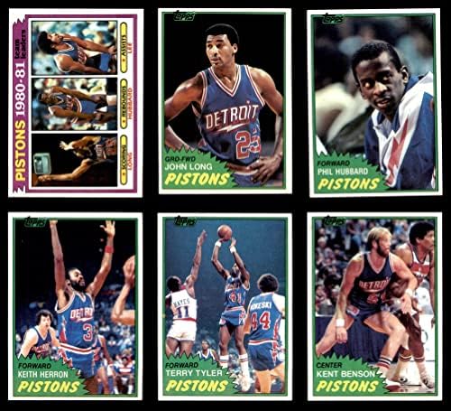 1981-82 TOPPS Detroit Pistons Team Set Detroit Pistons NM Pistons