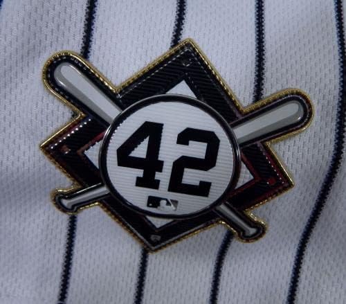 2020 New York Yankees Adam Ottavino 42 Igra izdana Bijela Jersey HGS P Robinson - Igra Polovni MLB dresovi