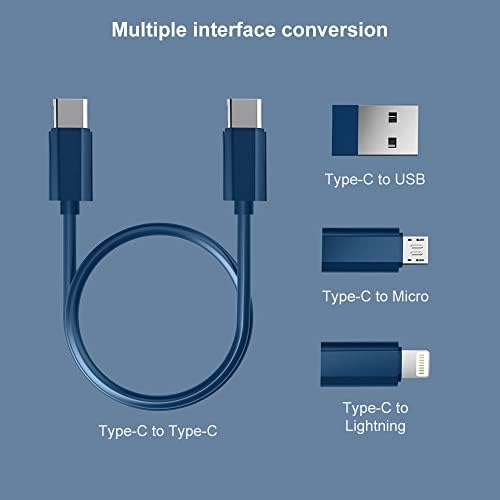 USB C Adapter, Micro USB kabl za punjenje sa USB C adapterom za munjeviti kabl, munja na USB C Adapter, kabl