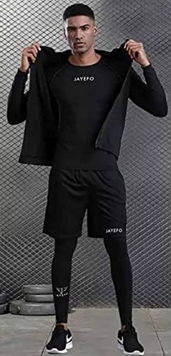 Jayefo kompresijske hlače muškarci - Rashguard muški gamaši za vježbanje, teretanu, boks, mma, bjj,