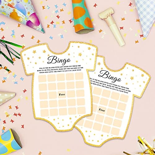Karte za tuširanje za bebe, u obliku kartice Bingo Game karta za zabavu za bebe, smiješne ledene kutije
