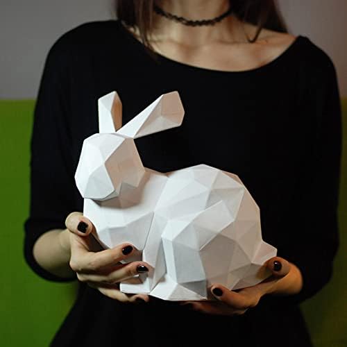 Modeliranje zeca Diy Paper Sculpture Creative origami puzzle 3D papir trofejni ručni papir model