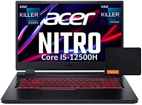 ACER 2022 NITRO 5 17.3 FHD IPS 144Hz Gaming laptop Core i5 12500h Nvidia RTX 3050 Thunderbolt 4 Intel