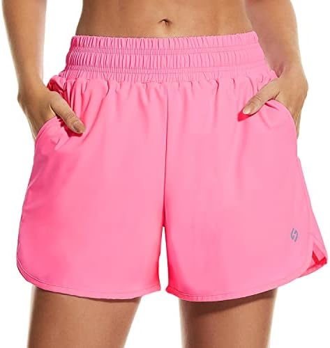 HodoSports Women 4 Atletski kratke hlače sa džepovima sa patentnim zatvaračem Brze suho vježbanje Sportski trke