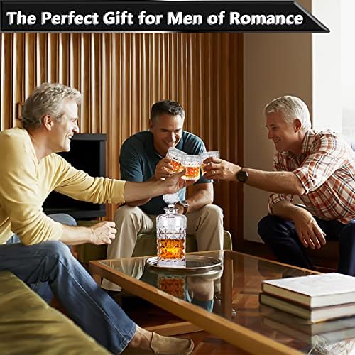 Whisky Decanter Poklon Set za muškarce sa whisky čašama za bilo koje alkoholno vino Scotch Rum Bourbon