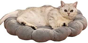 QWINEE Mat za mačke i pseće krevete za gajbe cvijet dizajn štenaca Kitten Beds periva podloga za