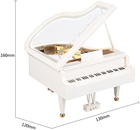 Zgjhff Romantic Piano Model Music Box Ballerina Musical Boxes Kućni dekoracija Rođendan Vjenčani