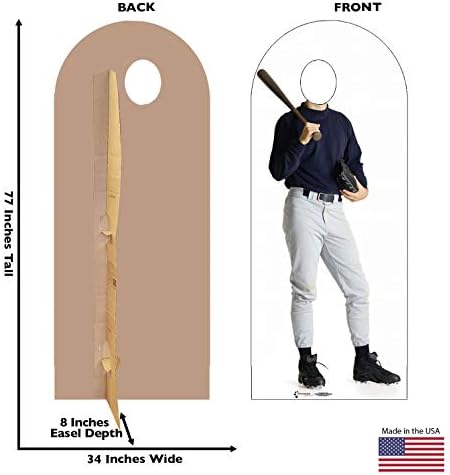Napredna grafika bejzbol igrač Stand - u prirodnoj veličini kartonski izrez Standup