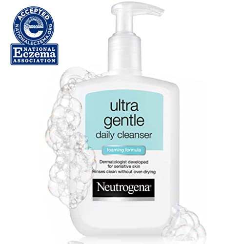 Neutrogena Ultra nježno svakodnevno pranje lica za osjetljivu kožu, bez ulja, bez sapuna, hipoalergeno