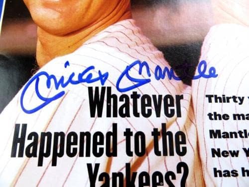 Mickey Mantle potpisan autogram Magazine Sports Illustrated 1991 Yankees JSA LOA-MLB magazini sa autogramom