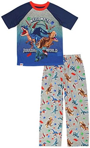 LEGO Jurassic World Dinosaur Kids kratki rukav 2 komada pidžama Set