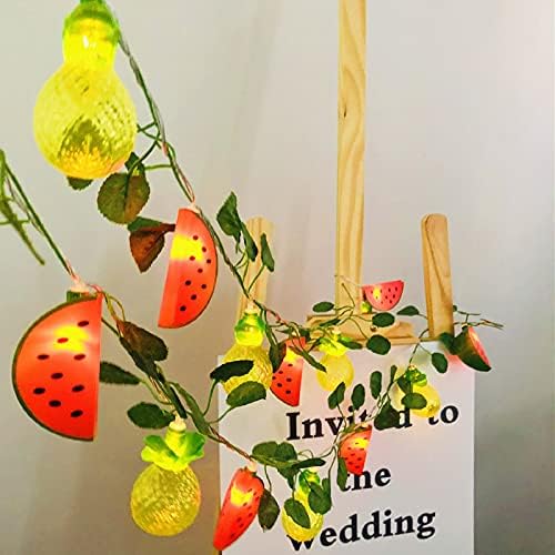 Sezrgiu Watermelon string Lights Fariy 20 LED lampa na baterije za vjenčanje kući rođendan unutarnji vanjski