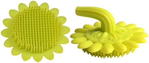 Doitool Sunflower oblikovana dječja četka silikonska masažna četka sa ručkom za dječje kosu za kosu