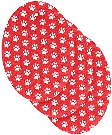 Alaza Bijela plica PAW Print Crvena prirodna spužva Kuhinjski celulozni spužvi za jela Perilica