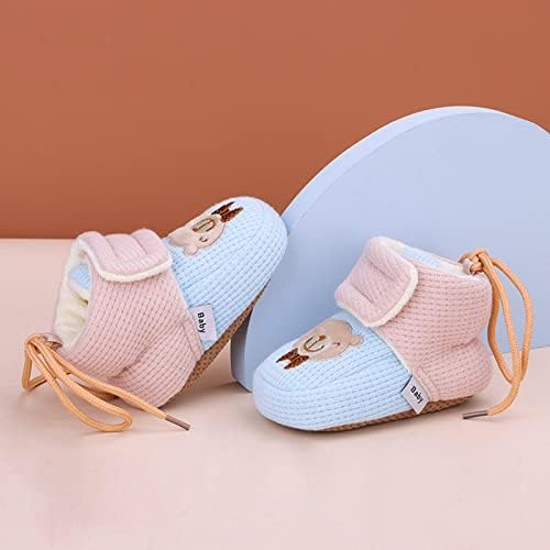 9 Toddler Djevojka čizme za bebe cipele Toddler Boots Mekane dne cipele za podloge Plus baršunaste debele ne