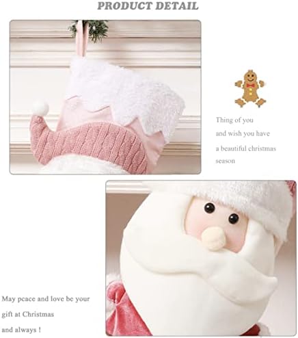 20-inčne čarape za božićne ukrašavanje, trodimenzionalne čarape za lutke, božićni snjegović i Djed