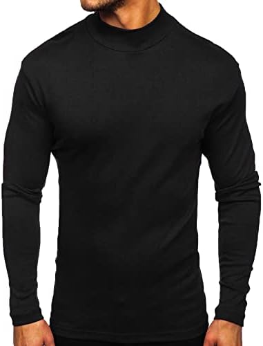XXBR rugajući pulover za muške, 2022 elastična pamučna tanka-montaža Solidarna boja V izrez Kompresija