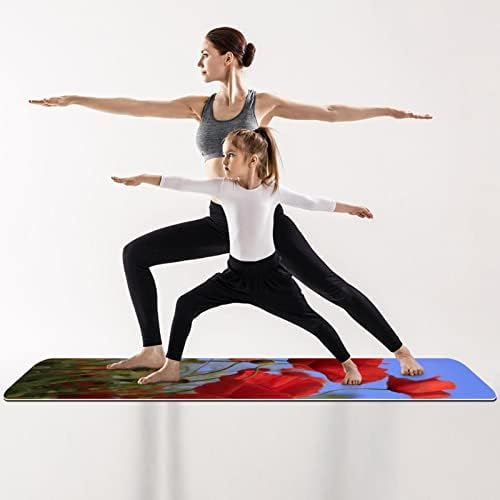 Sve namjene Yoga Mat Vježba & Vježba Mat za jogu, u boji drvene ploče srce