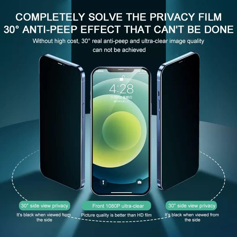 Premium Zaštita ekrana za privatnost za Samsung Galaxy A33 5G, Anti Spy kaljeno staklo Film