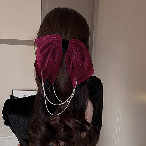 JUMWRIT Big Hair Bow Clip bakerica za kosu s dugoslojnim reznim resom za rezanje HOLD HAIR Bowknot Solid