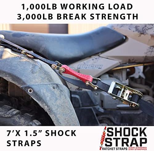 ShockStrap 7 '1,5 3,000lb remen za ugradnju sa kukicama, poli
