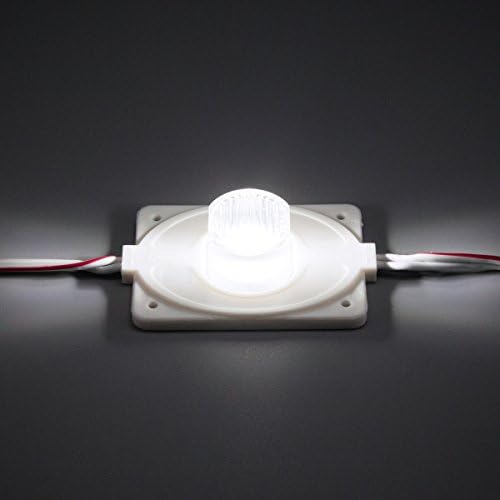 qingchenlight 20kom 3.0 W 6500K Bijelo rubno svjetlo 12v LED modula sa objektivom za dvostrano svjetlo
