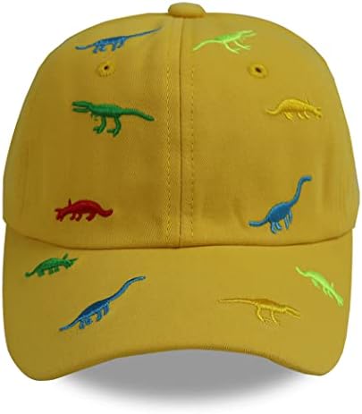 Dječija bejzbol kapa dinosaurusa, vezeni podesivi oprani starinski Retro pamučni traper šešir za dječake