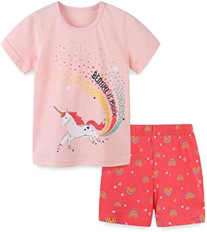 Bumeex djevojke za malu djecu ljetni Outfit pamučni Top i komplet odjeće za kratke hlače