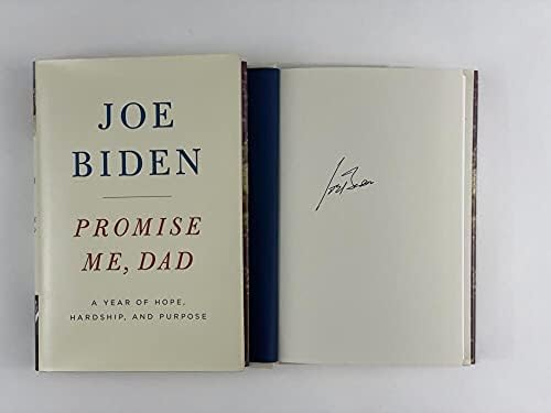 46. ​​predsjednik Joe Biden potpisan autogram Obećaj mi tatu knjiga J - potpredsjednik pod Bacack Obamom, bivšeg