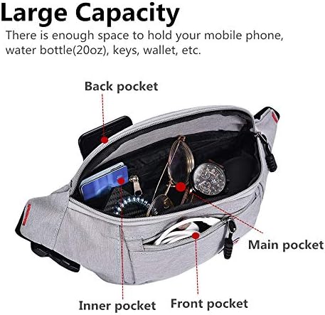 Fanny Paketi za muškarce i žene, vodootporna sportska torba za struk Hip Bum torba za putovanje planinarenje