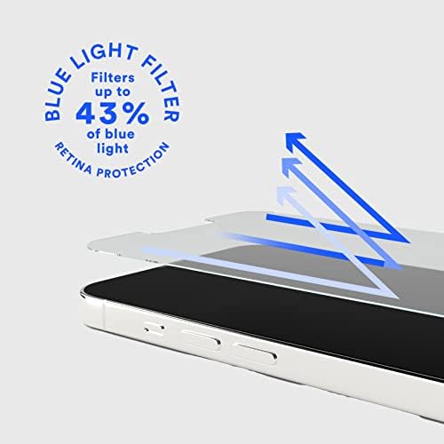Telohranitelj Pure 3 Blue Light zaštitnik ekrana za iPhone 14, kaljeno staklo maksimalne snage sa zaštitom