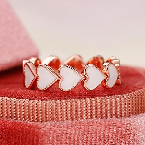 Modni dizajn za prsten za srce Vjenčanje Žene Komplementirati zaručnički poklon prsten za tinejdžere