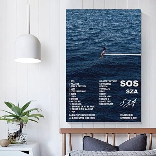 SZA Poster SOS Poster platno štampani Poster Unframe-style12x18inch