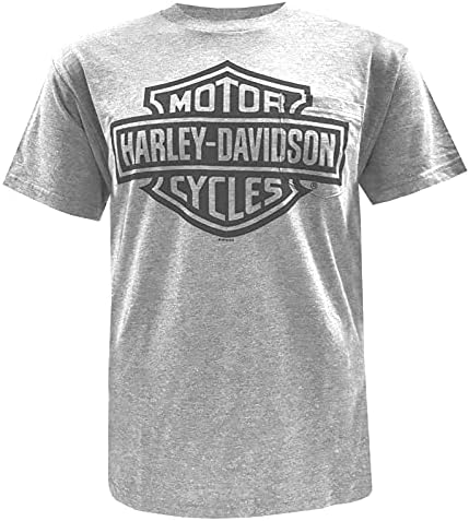Harley-Davidson muški bar i štit logotip prsa u džepni majica kratkih rukava - siva