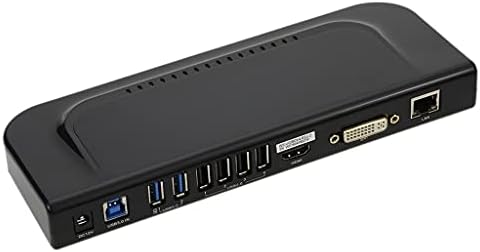 CZDYUF USB 3.0 Univerzalna priključna stanica s dvostrukim video monitorom Display DVI VGA Gigabit