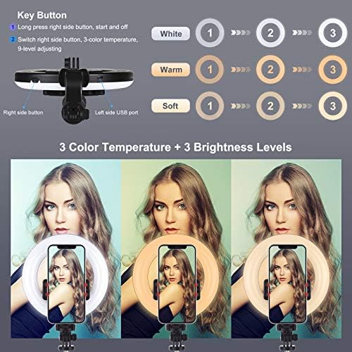 PULUZ Selfie prstenasto svjetlo sa postoljem za Stativ & držač telefona & Bluetooth daljinski, 5,0