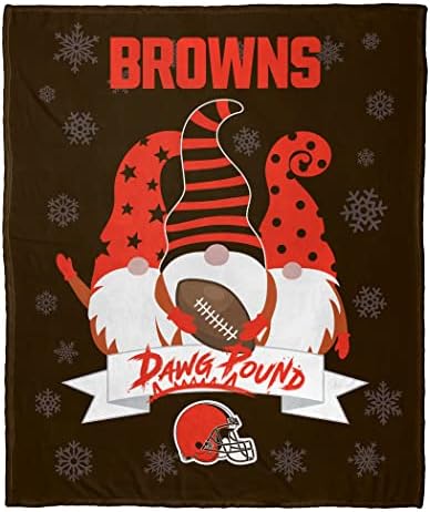 Northwest NFL Cleveland Browns Gnomie Love svile dodir bacanje ćebe, tim boje, 50& 34; x 60& 34;