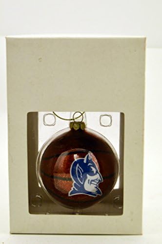 NCAA licencirani Clemson Tigers Božić za praznike rotirajući predenje Košarka staklo ukras