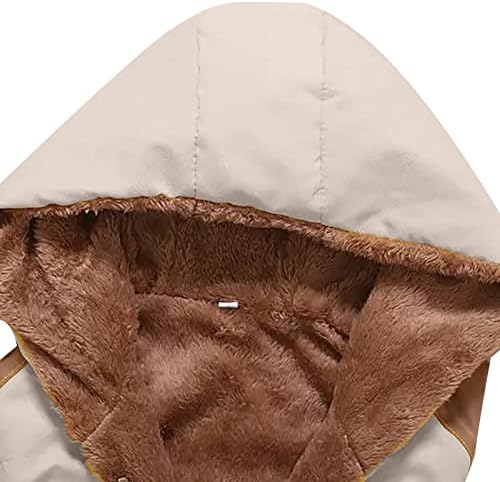 OVERMALNI ženski prsluk zimska topla kapuljača Outwear Casual Coat Faux Zip Up Sherpa Jacket