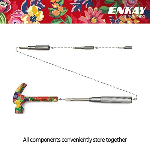 ENKAY-6 u 1 cvijet čekić & odvijač alat za nju