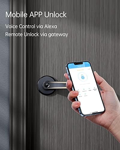 Zaključavanje vrata bez ključa, findeuler otisak prsta PAMETNA brava sa ručkom, biometrijska pametna gumba